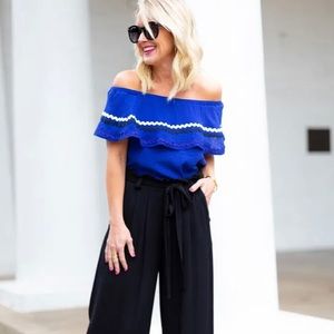 GiBSON X Hi Sugarplum Santa Fe RickRack Blouse